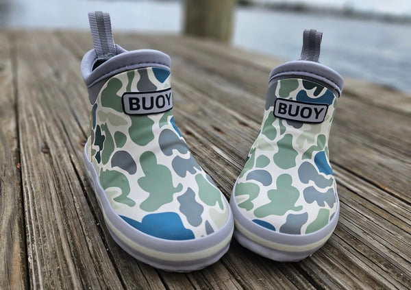 White duck camo ankle boots for boys from KH Baby in Port Neches, Texas