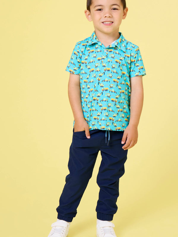 Boys Dark Navy Stretch Performance Jogger Pants from KH Baby in Port Neches, Texas