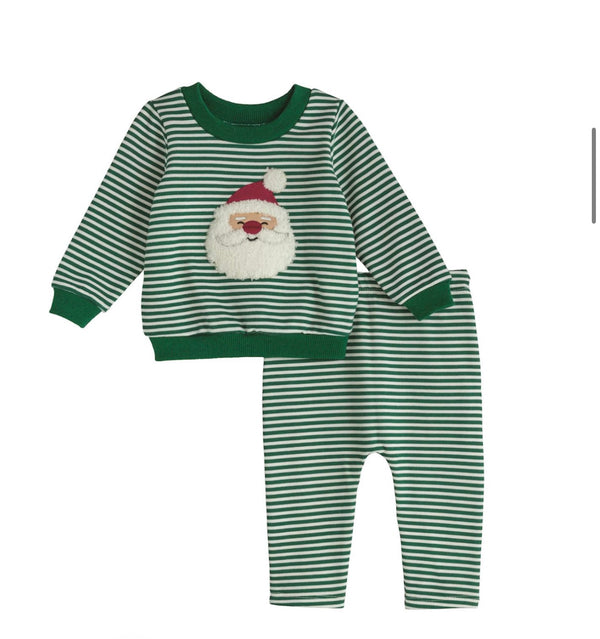 Santa Stripe Two-Piece Set