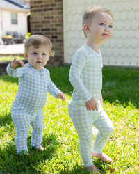 Mint Gingham Bamboo Two Piece
