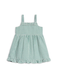Juliette Seersucker Tank Dress - Laguna Gingham