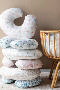 Nursing Pillow Case - Ribbon / Blue