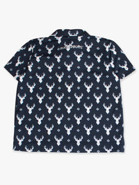 Boys Deer Lodge Performance Polo in navy, view 7