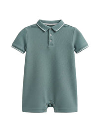 Walter Pique Polo Romper - Laguna