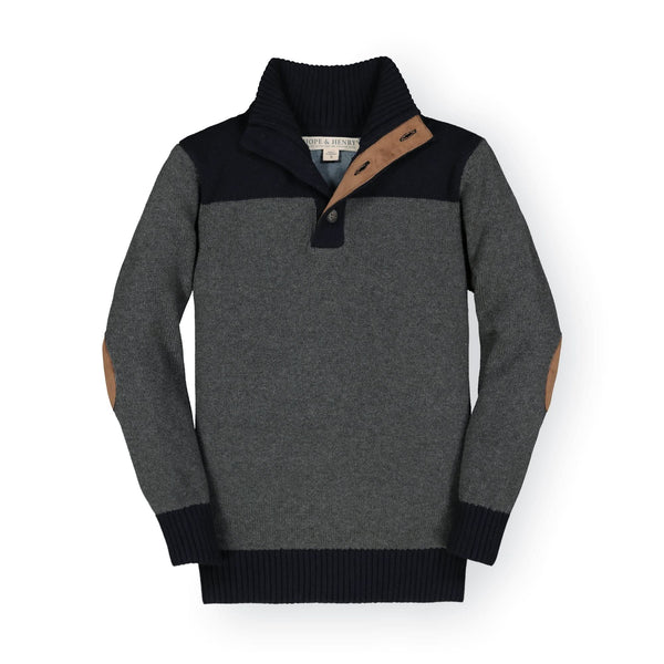 Contrast Sweater with Elbow Patches - Baby