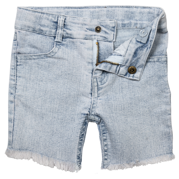 BinkyBro Waco denim shorts in washed finish for boys from KH Baby in Port Neches, Texas