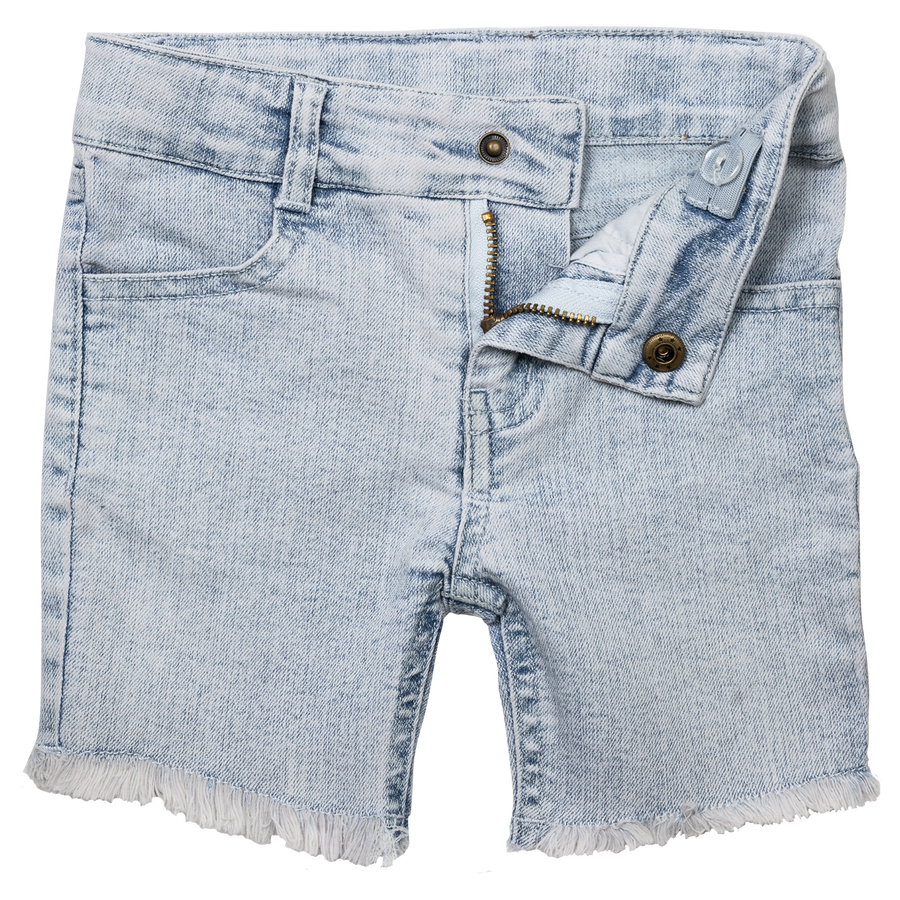 BinkyBro Waco denim shorts in washed finish for boys from KH Baby in Port Neches, Texas