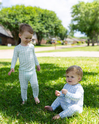 Mint Gingham Bamboo Two Piece