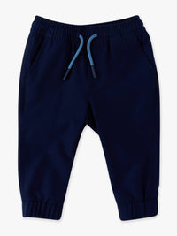 Boys Dark Navy Stretch Performance Jogger Pants, view 7