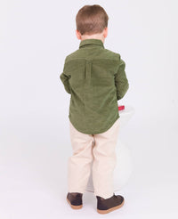 Baby Boy Khaki Stretch Chino Pants, view 8
