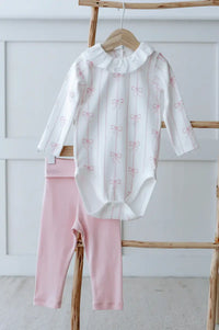 Bodysuit & Pants Set - Pink Ribbon Collection (2-Piece)