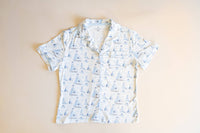 Pups Ahoy Womens Short Set bamboo fabric lifestyle