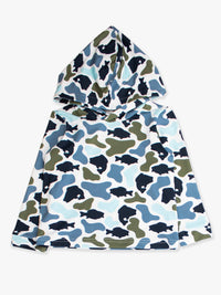 Baby Boy Fish Camo Performance Hooded Shirt, view 8