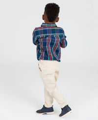 Baby Boy Khaki Stretch Chino Pants, view 6