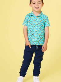 Boys Dark Navy Stretch Performance Jogger Pants from KH Baby in Port Neches, Texas