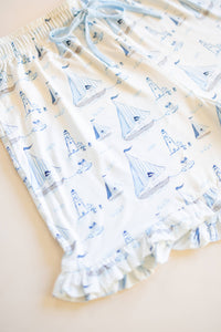 Pups Ahoy Womens Short Set mommy and me boutique Texas