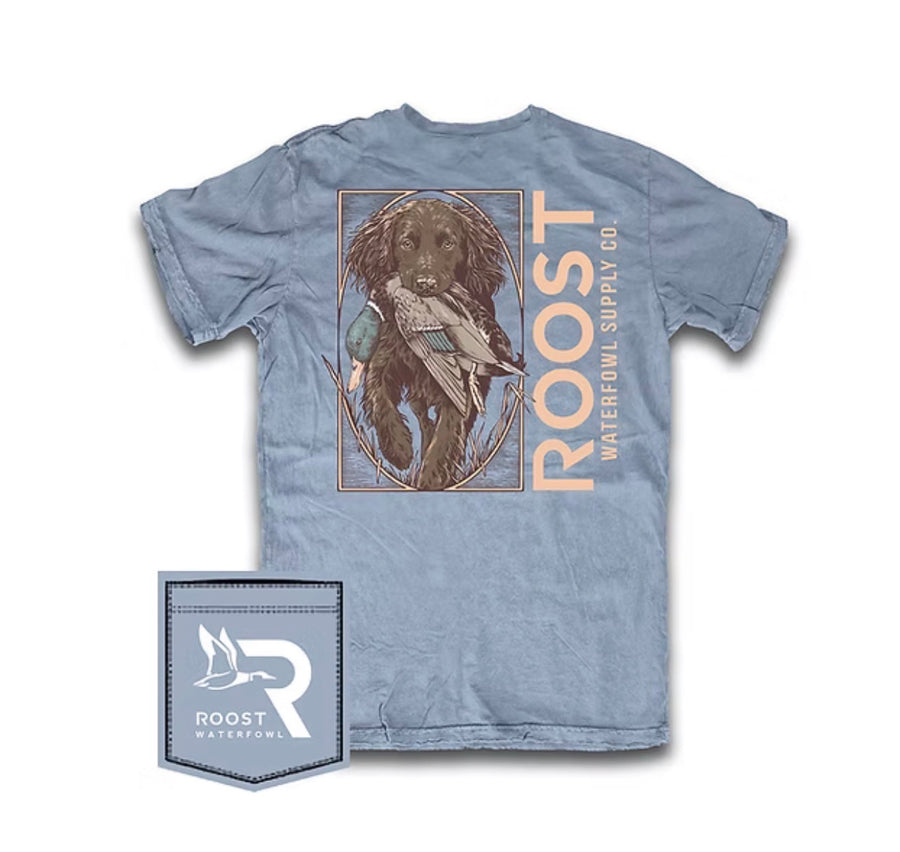 Roost Waterfowl Boykin Fetch graphic tee for boys, KH Baby