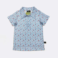Sail Away Boy Collar Shirt lifestyle boutique Texas
