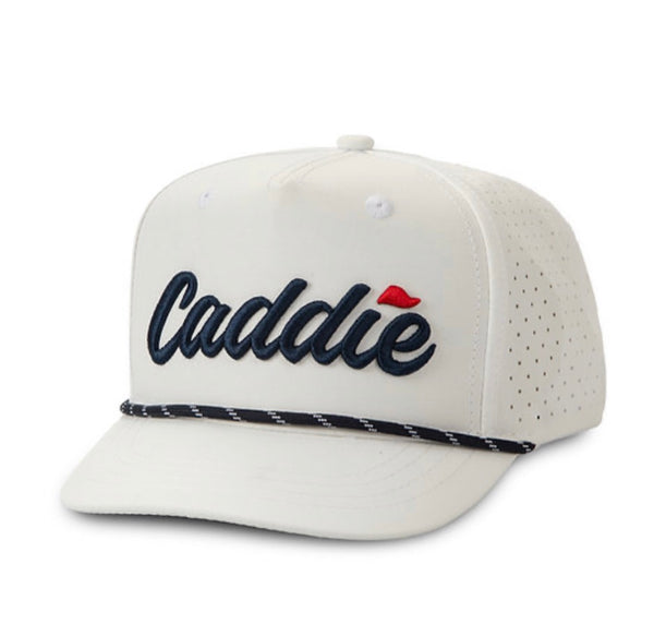 Buck Wild youth caddie rope hat in white and navy from KH Baby in Port Neches, Texas