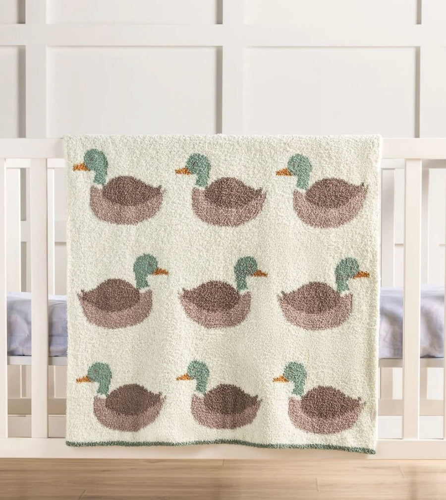 Mallard duck chenille baby blanket from KH Baby in Port Neches, Texas