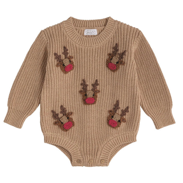 Brown Reindeer Sweater Bubble