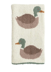 Mallard duck chenille baby blanket, view 2