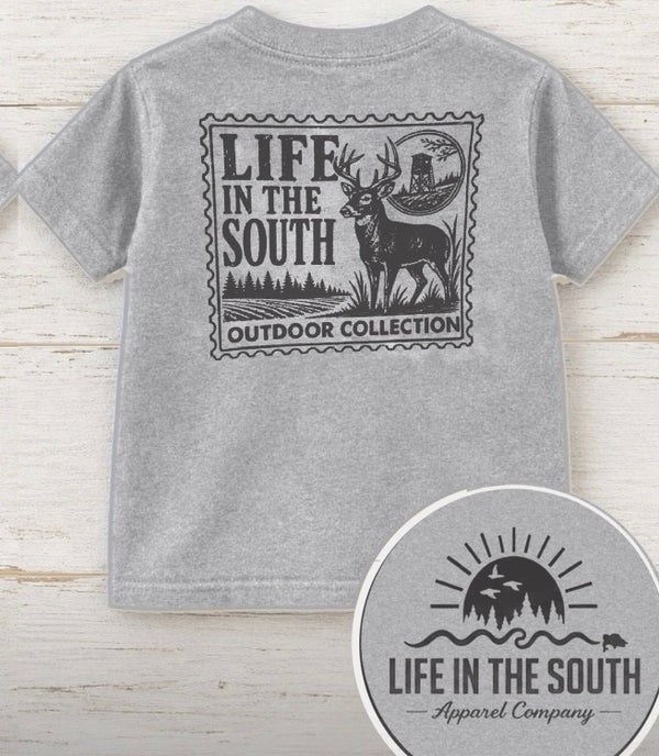 Deer Stamp Tee - Grey