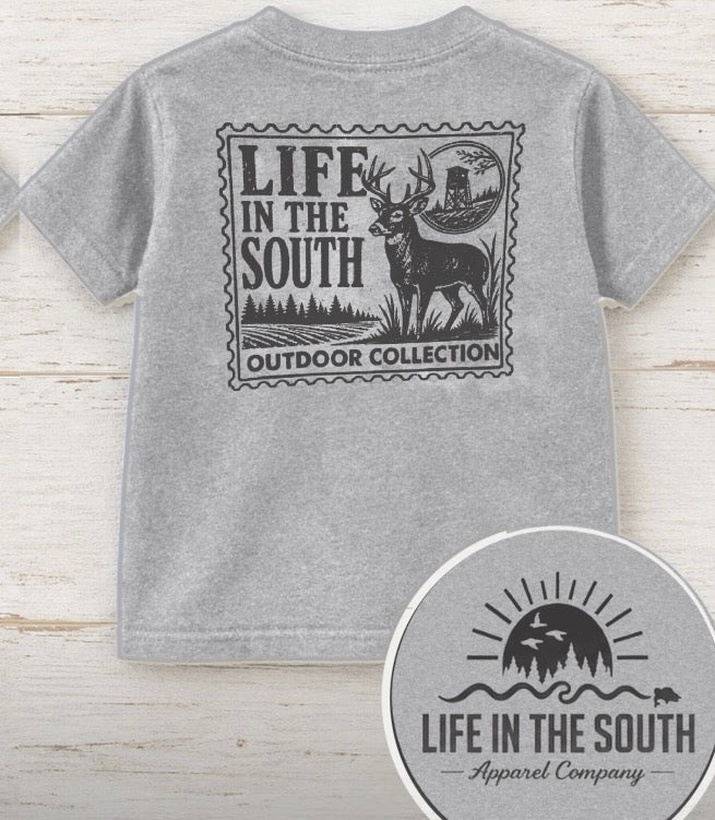 Deer Stamp Tee - Grey