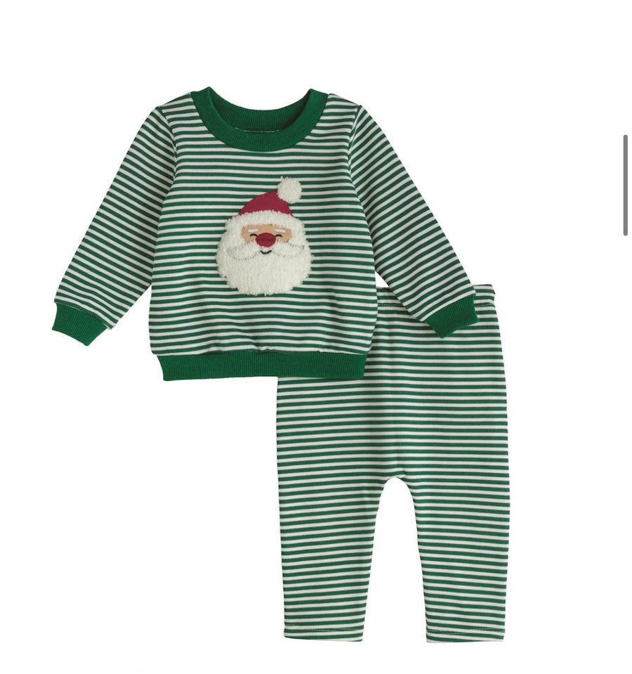 Santa Stripe Two-Piece Set