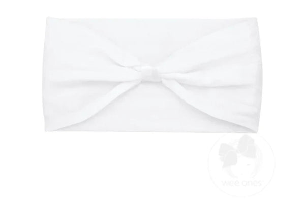 Nylon Baby Headband with Wrap Bow soft nylon newborn headband stays put KH Baby Texas