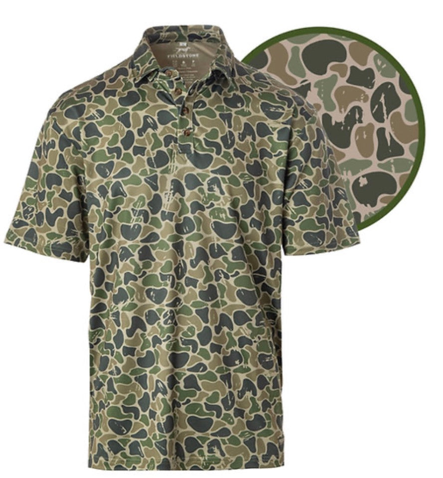 Fieldstone Backwoods camo polo for boys, KH Baby