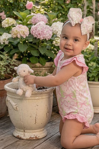 Tennis Ruffle Baby Romper cotton ruffle trim baby girl romper KH Baby Texas