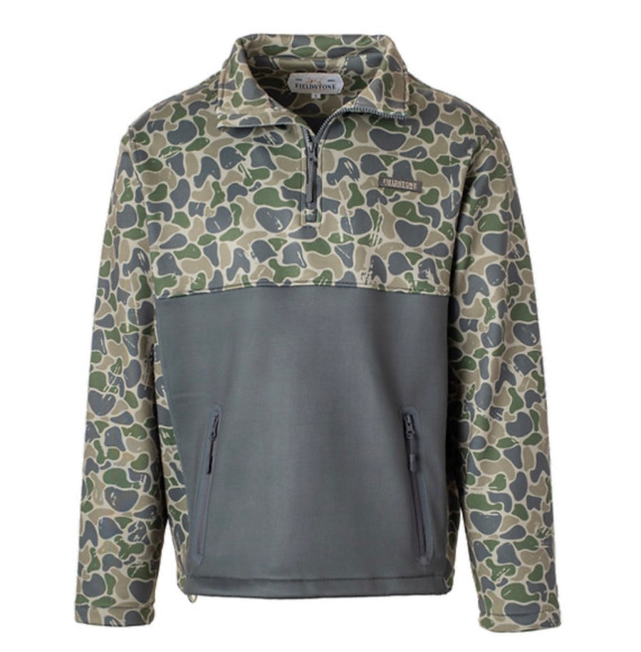 Backwoods Camo Quarter Zip Fleece