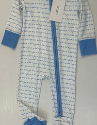 Blue So Loved Footie Romper