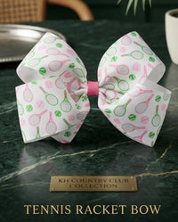 Country Club Print Bow detail preppy print