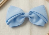 Mini King Pleated Bow pink color baby girl