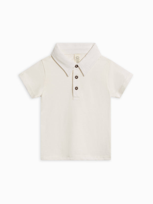 Ben Short Sleeve Polo - Coconut