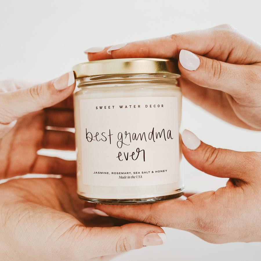 Best Grandma Ever 9 oz soy candle gift from KH Baby in Port Neches, Texas