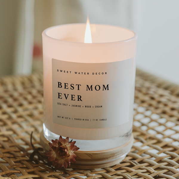 Best Mom Ever 11 oz soy candle gift for mom from KH Baby in Port Neches, Texas