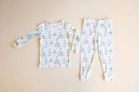 Pups Ahoy Two Piece Baby Set bamboo fabric thermoregulating KH Baby Texas