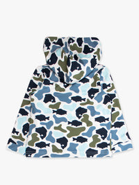 Baby Boy Fish Camo Performance Hooded Shirt, view 9