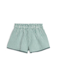 Patty Seersucker Scalloped Trim Short - Laguna Gingham