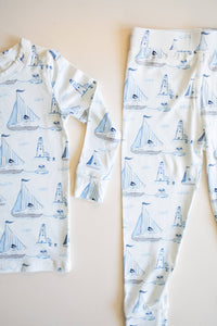Pups Ahoy Two Piece Baby Set lifestyle boutique