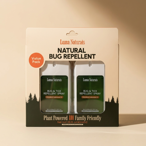 Luna Naturals natural bug and tick spray 2 pack at KH Baby