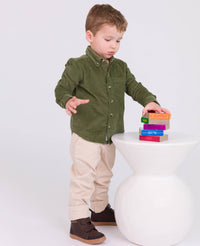 Baby Boy Khaki Stretch Chino Pants, view 7