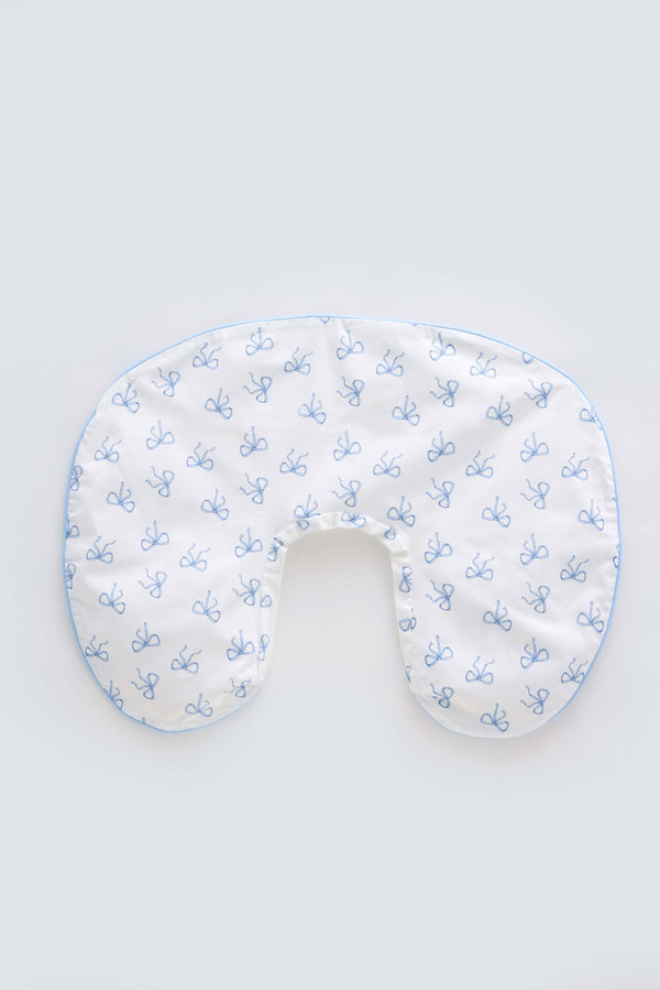 Nursing Pillow Case - Ribbon / Blue