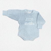 Little Brother sibling announcement romper, view 4