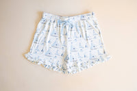 Pups Ahoy Womens Short Set detail shot