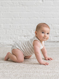 Jett Ribbed Tank Bodysuit detail shot organic cotton