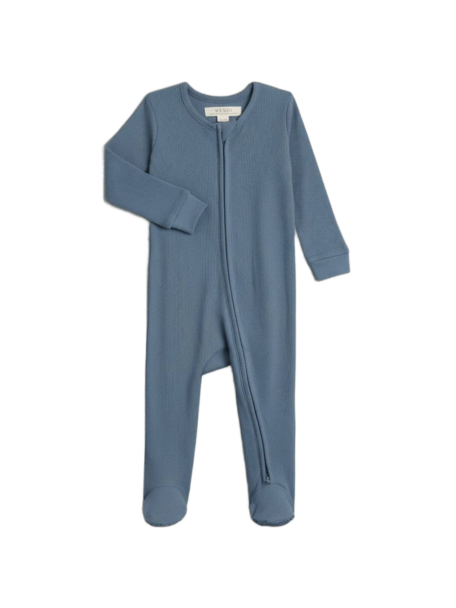 Kit Ribbed Zipper Sleeper Sea organic cotton baby sleeper two way zip KH Baby